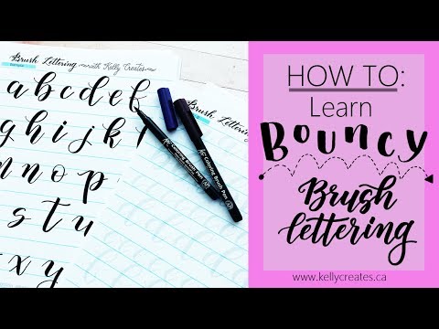 HOW TO: Learn Bouncy Brush Lettering