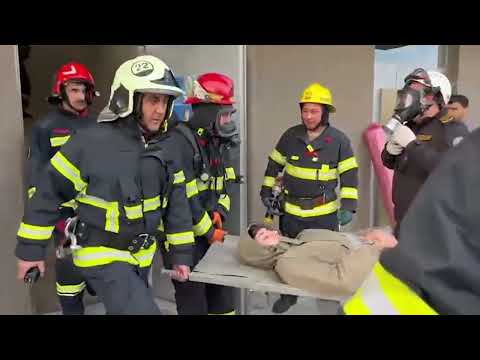 FHN yaşayış kompleksində yanğın-taktiki təlim keçirib