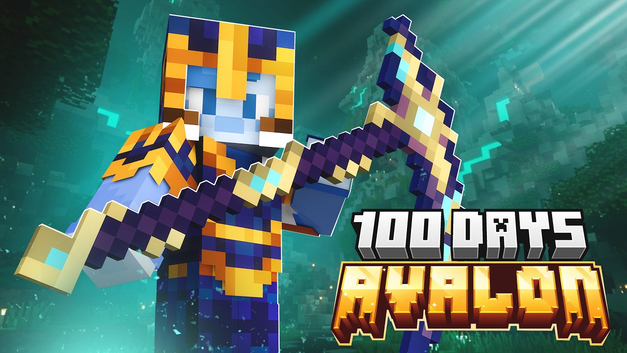 I Spent 100 Days in AVALON Minecraft RPG