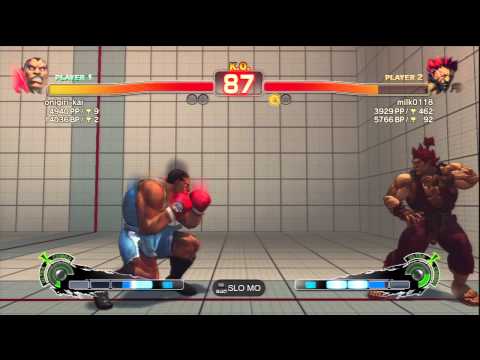 onigiri-kai (Balrog) Vs milk0118 (Akuma) SSF4 AE Ranked Matches - PSN