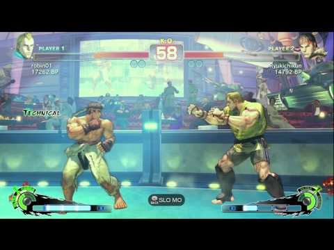 Ryukichikun [Ryu] vs robin01 [Abel] SSF4 Japanese Online Ranked Matches - TRUE-HD