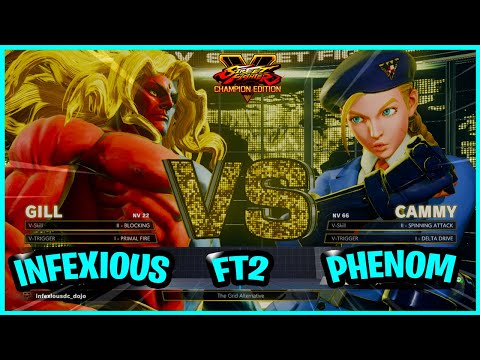 SFV CE🔥Infexious (Gill) vs Phenom (Cammy)🔥Fighting Games Replays🔥