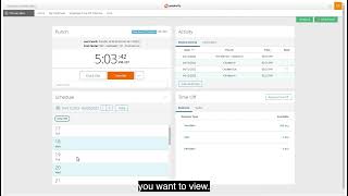 Paylocity Employee Viewing Your Schedule - Veloz