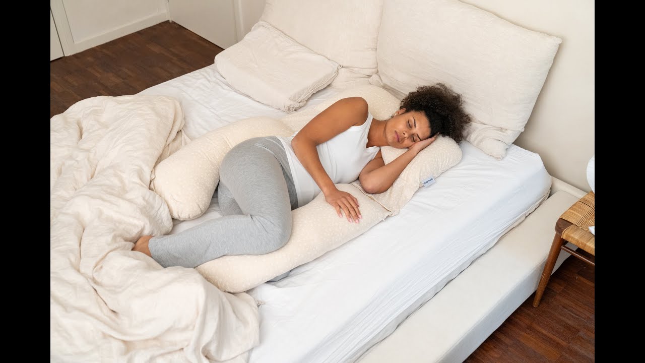 Doomoo Dormeuses latérales et oreillers d’allaitement Maxxy Mini Leaves Vert