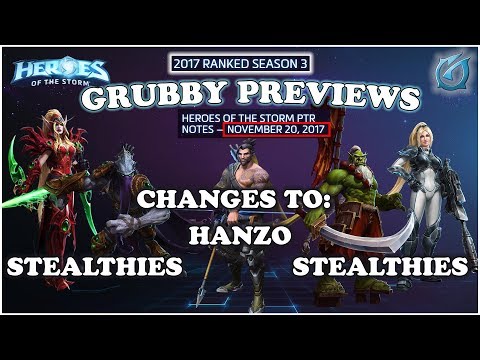 Grubby | Heroes of the Storm | 20-Nov PTR Patch Notes - Hanzo and Changes to Stealthies Stealthies