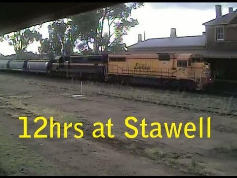 Stawell Station Cam  A 12hr day of trains through stawell on the 20th may 2013