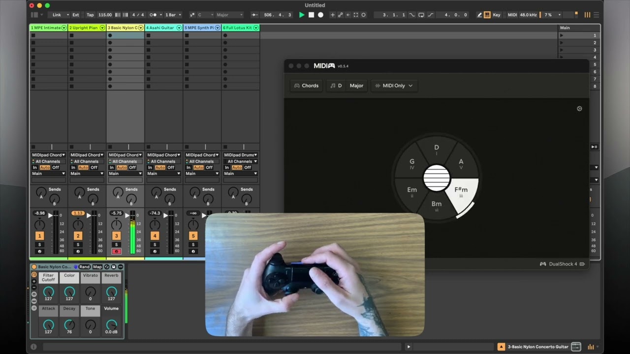 I turned my old PS4 controller into a MIDI-controller-guitar-thing and it's awesome - YouTube