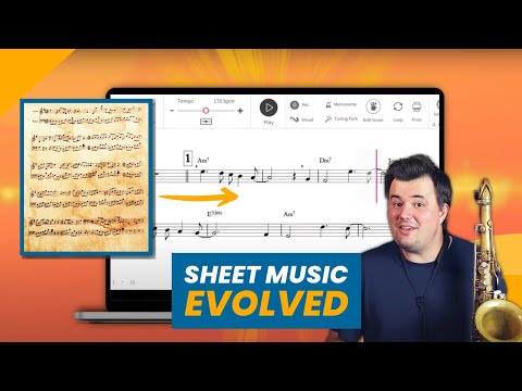 Sax Music That Scrolls While You Play | Tomplay Review
