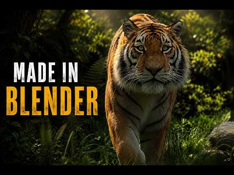 Ultra Realistic Tiger Animation in Blender | Hollywood Quality CGI | Pixeltoonz Academy