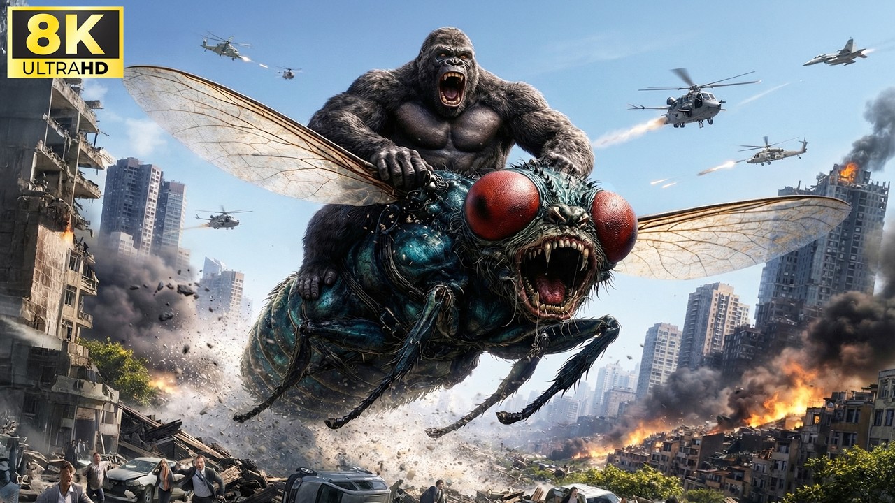 King Kong vs Giant Fly Man 🔥: The Biggest Clash Ever Originated in a Laboratory | Full Movie