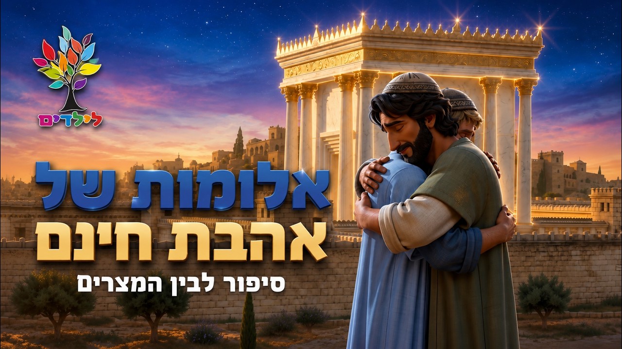 תשעה באב | סיפור לילדים | אלומות של אהבת חינם – בהמחשת AI מדהימה