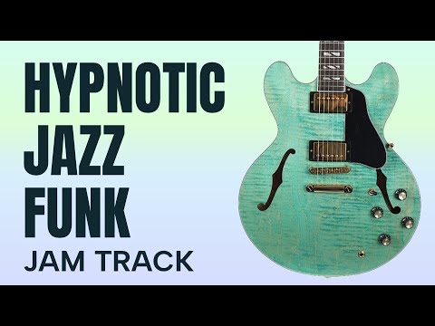 Hypnotic Jazz Funk Jam Guitar Backing Track in B Dorian