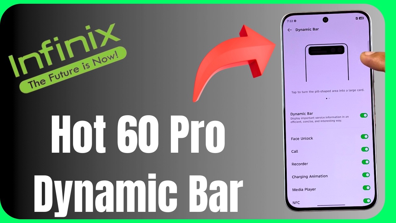 🔔 Turn Dynamic Bar ON/OFF Infinix Hot 60 Pro 😱 | Full Tutorial 📱🔥