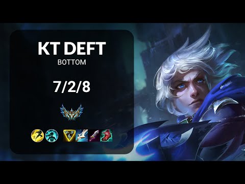 KT Deft Ezreal vs Jhin BOTTOM - KR CHALLENGER Patch 14.15