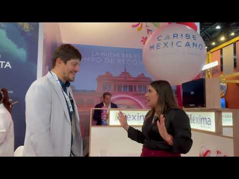 PLAYA DEL CARMEN Interview with Tourism Secretary Estefania Hernandez at the FIT Buenos Aires fair
