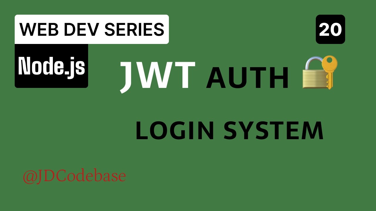 JWT Authentication in Node.js 🔐 | Login System with Token (Step by Step for Beginners)
