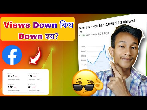 Facebook ত Views Down কিয় হয়? 🤔 ; MONTU BARUAH🤑🔥