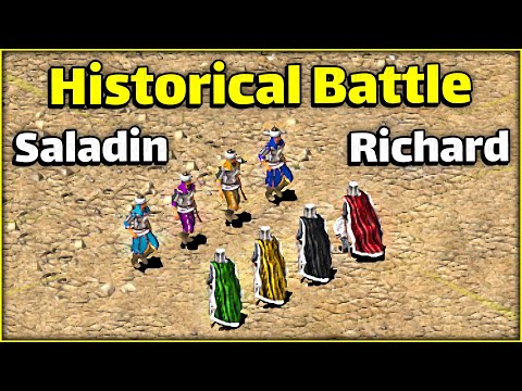 4 Saladin vs 4 Richard The Lionheart (Lords Battle) Stronghold Crusader