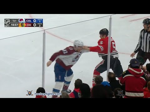 Gabriel Landeskog vs Connor Murphy Jan 4, 2022
