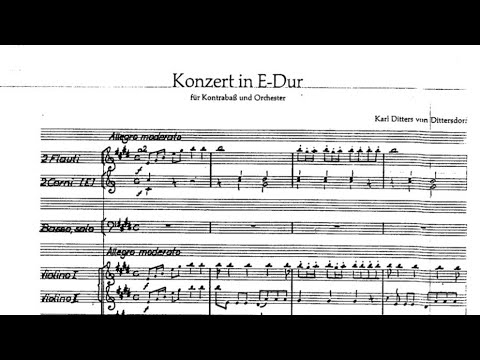 Carl Ditters von Dittersdorf - Concerto No.2 in E major for Double Bass and Orchestra