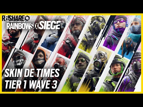 AS SKINS DO TIER 1 DO #R6SHARE 2022 I SKINS DOS TIMES I Rainbow Six Siege