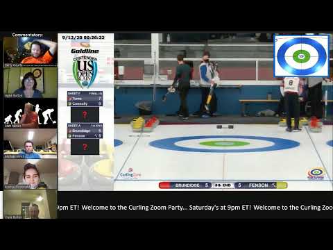 WATCH: Goldline U.S. Open Contender: Brundidge vs. Fenson on the Late Night Curling Zoom Party!