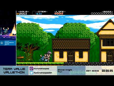 Valuethon 1 - Shovel Knight Any% with MunchaKoopas
