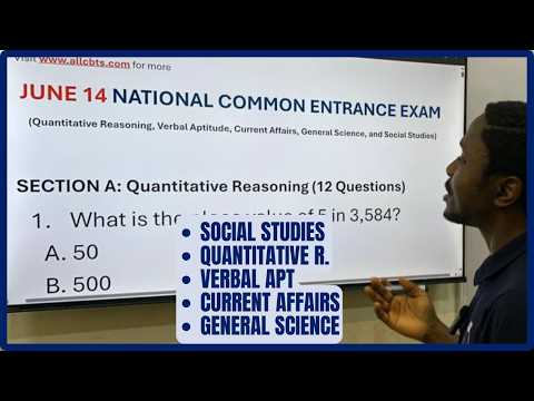 NCEE 2025 GENERAL PAPER QUESTIONS AND ANSWERS | National Common Entrance