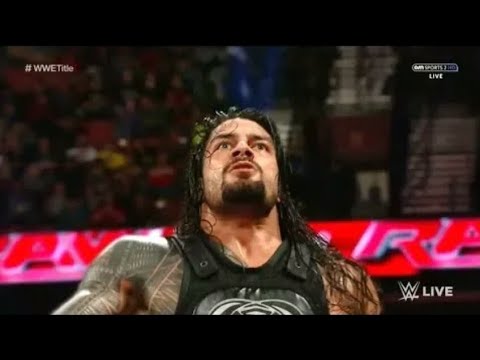 wwe Raw 05 march 2018 highlights hd : Roman Reigns vs Seth Rollins