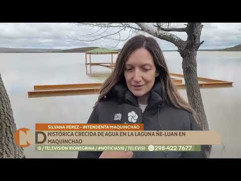 Impacto de las lluvias en la Región Sur: histórica crecida en la laguna Ñe-Luan de Maquinchao