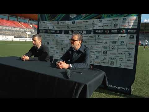 Presskonferens efter ÖSK - IFK Norrköping