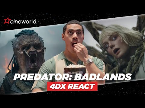 Predator: Badlands 4DX Trailer Reaction with Dimitrius Schuster-Koloamatangi 👽🪐💥| Cineworld