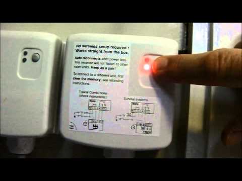 Part of a video titled How to reset or clear the binding on a Honeywell BDR91 evohome