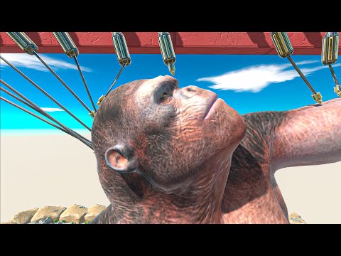 Units Try To Escape the HARPOON - Animal Revolt Battle Simulator