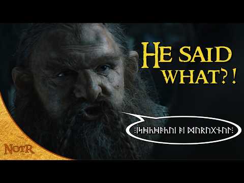 Learning Dwarvish Insults and what Gimli REALLY said!