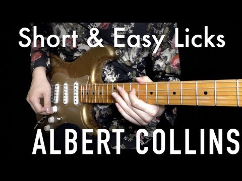 Blues Guitar Lesson: "Albert Collins" Blues Licks in D | #122