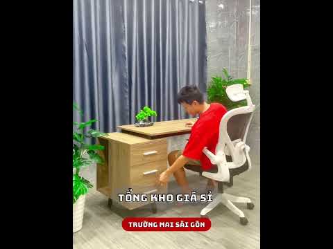 Bàn Làm Việc Văn Phòng IKEA Có Hộc Tủ 3 Ngăn- BLV48