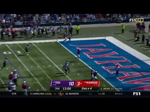 Jason Bean 12 Yard TD to Mason Fairchild TIES THE BALL GAME | Kansas vs TCU