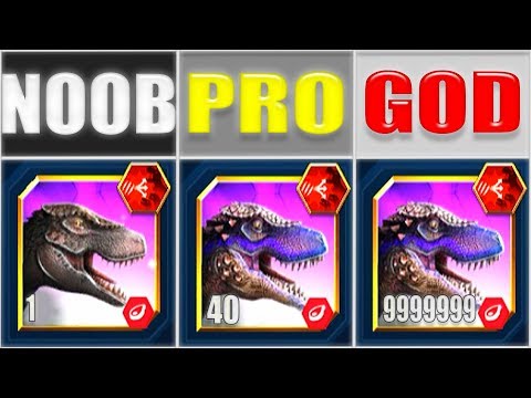 NOOB vs PRO vs GOD - GLYTHRONAX 999+ LEGENDARY RUMBLE PACK | JURASSIC WORLD THE GAME