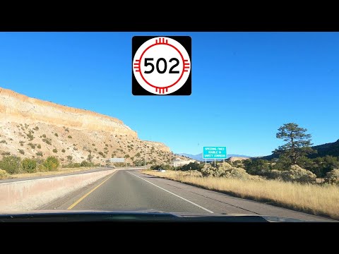 ⁴ᴷ⁶⁰ Driving New Mexico State Road 502 from Los Alamos, NM to San Ildefonso Pueblo, NM