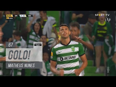 Goal | Golo Matheus Nunes: Sporting (2)-0 Rio Ave (Liga 22/23 #2)