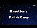 Emotions Mariah Carey Karaoke No Guide Melody Instrumental