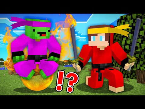 JJ and Mikey Became a NINJA in Minecraft - Maizen