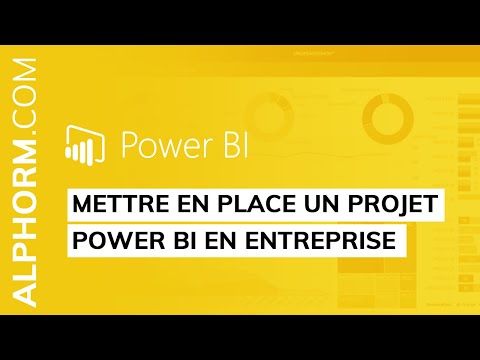 Comment mettre en place un projet Power BI en entreprise vidéo Tuto