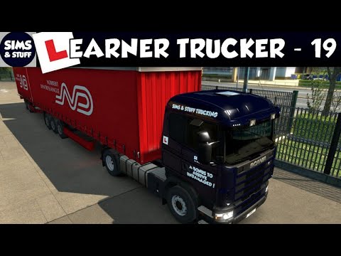 Euro Truck Sim 2 - Learner Trucker - Lesson 19 - Double Trailer To Kiel - Plus Maybe New Sounds.