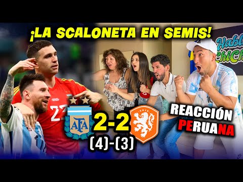 ARGENTINA 2(4) VS PAÍSES BAJOS 2(3) | REACCIÓN HINCHAS PERUANOS | MUNDIAL QATAR 2022 | 4TOS DE FINAL