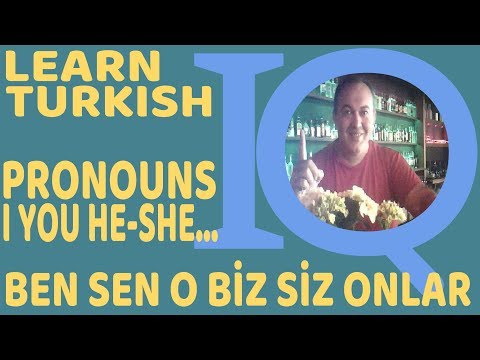Turkish Language Grammar Personal Possessive Pronoun