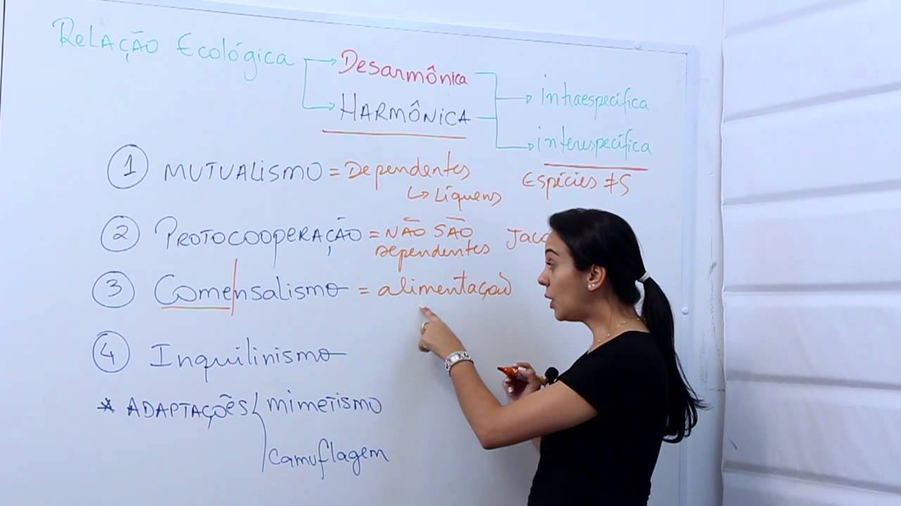 Relações ecológicas harmônicas interespecíficas  mutualismo, protocooperação, comensalismo, inquilin