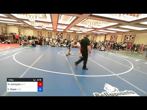 126 Kg Round Of 16 - Max Gallagher, Bayport-Blue Point Kid Wrestling Club Vs Coleman Nogle, HeadHu