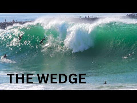 THE WEDGE GIANT WAVES SEPTEMBER 4th 2023 | RAW | Newport Beach